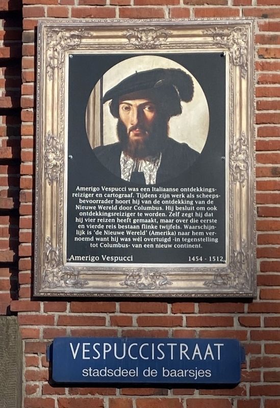 Amerigo Vespucci Marker. Click for full size. Amerigo Vespucci Marker image. Click for full size.