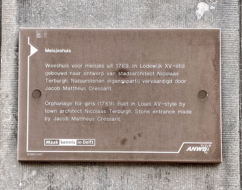 Meisjeshuis / Orphanage for Girls Marker. Click for full size. Meisjeshuis / Orphanage for Girls Marker image. Click for full size.