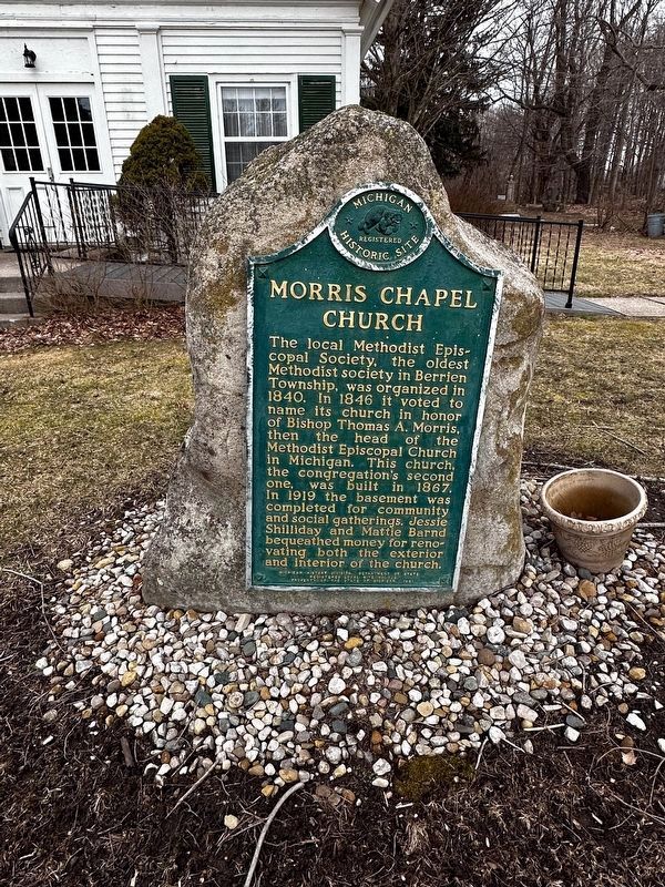 Morris Chapel Church Marker. Click for full size. Morris Chapel Church Marker image. Click for full size.