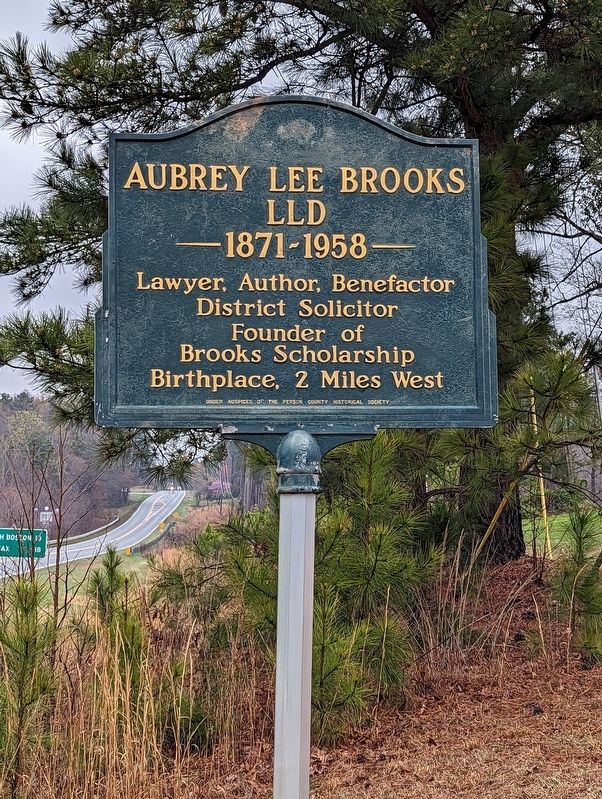 Aubrey Lee Brooks LLD Marker image. Click for full size.