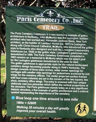 Paris Cemetery Co. Inc. Trail Marker image. Click for full size.