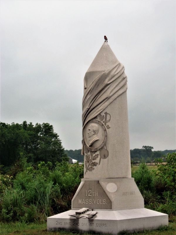 12th Massachusetts Volunteers Marker image. Click for full size.