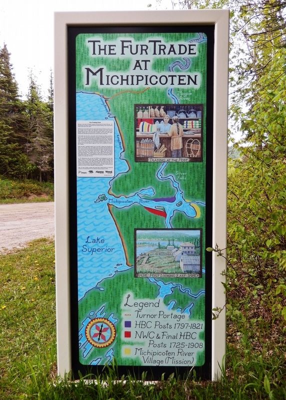 The Fur Trade at Michipicoten Marker image. Click for full size.