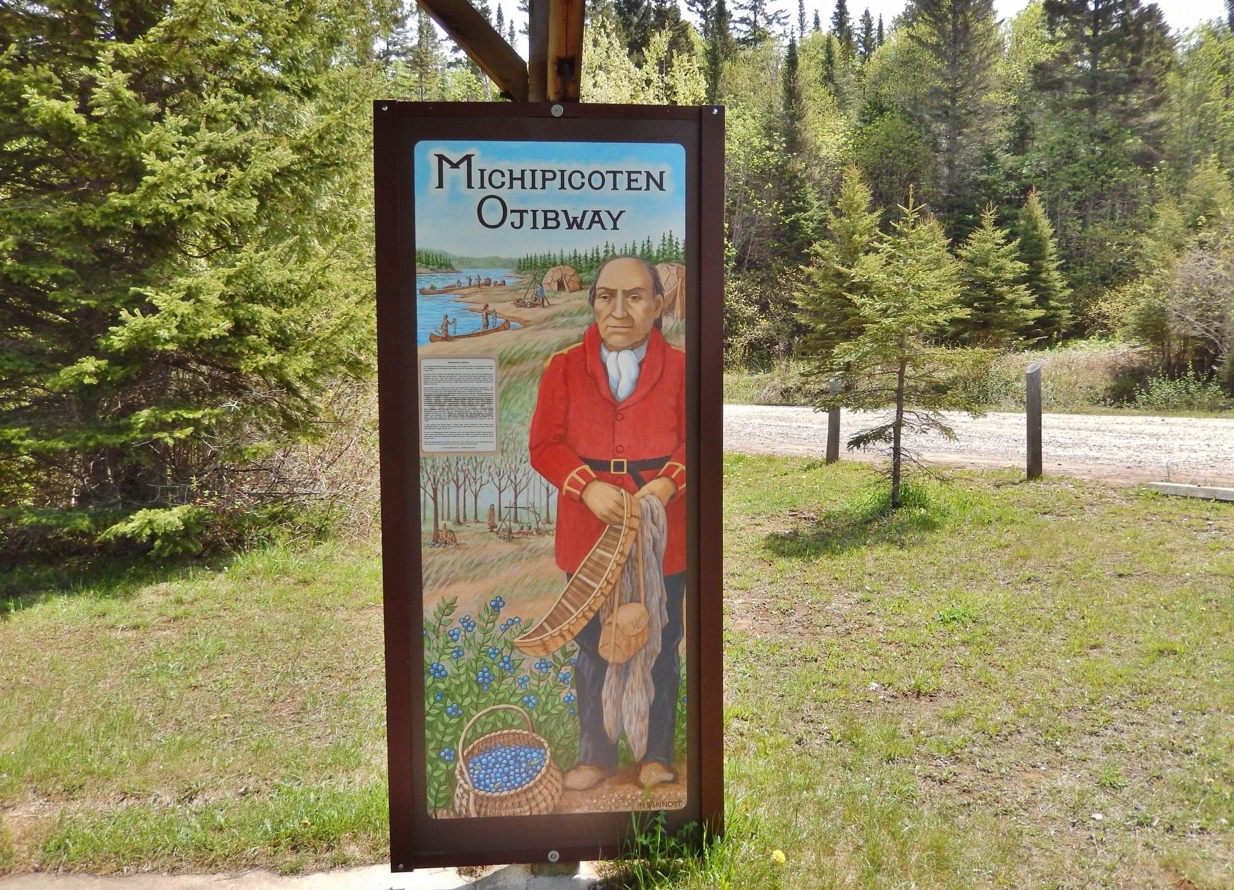 Michipicoten Ojibway Marker. Click for full size. Michipicoten Ojibway Marker image. Click for full size.