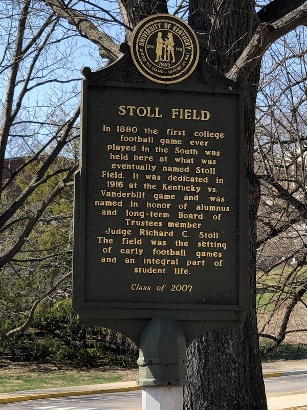Stoll Field side of marker image. Click for full size.