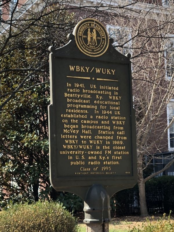 WBKY/WUKY Marker image. Click for full size.