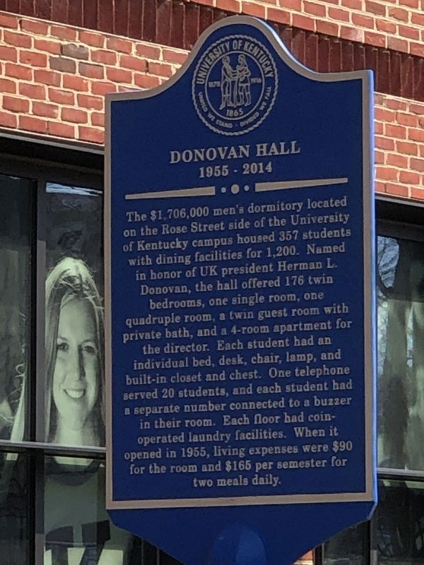 Donovan Hall side of marker image. Click for full size.