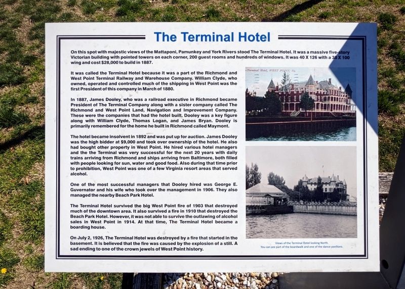 The Terminal Hotel Marker image. Click for full size.