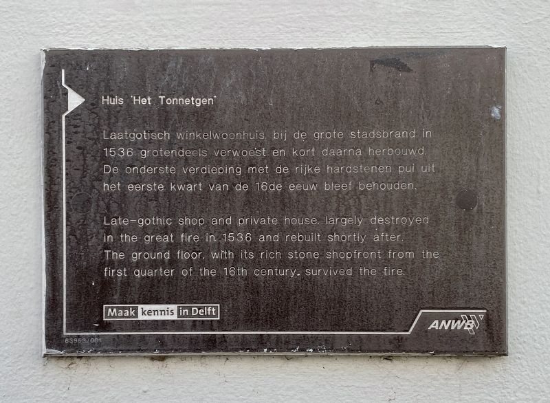 Huis �Het Tonnetgen� Marker image. Click for full size.