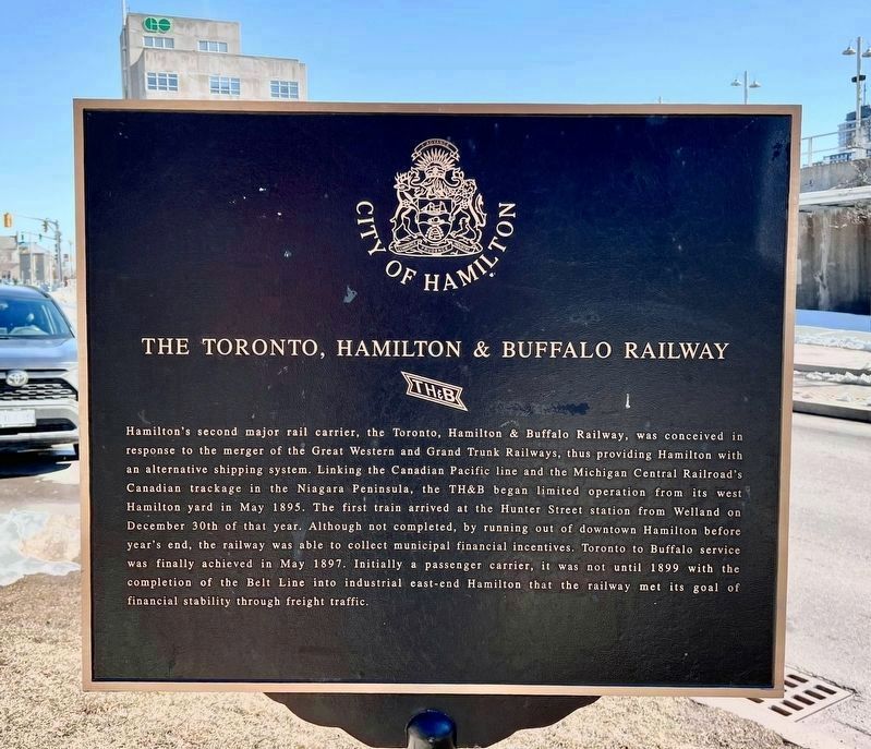 The Toronto, Hamilton & Buffalo Railway Marker. Click for full size. The Toronto, Hamilton & Buffalo Railway Marker image. Click for full size.