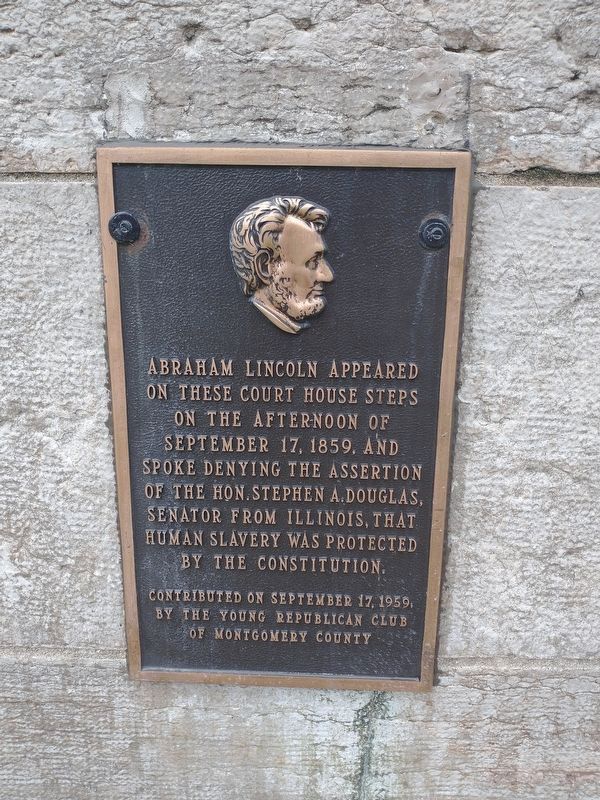 Abraham Lincoln Marker. Click for full size. Abraham Lincoln Marker image. Click for full size.