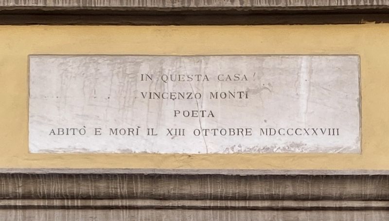 Vincenzo Monti Marker image. Click for full size.