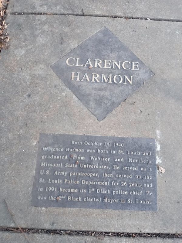 Clarence Harmon Marker image. Click for full size.