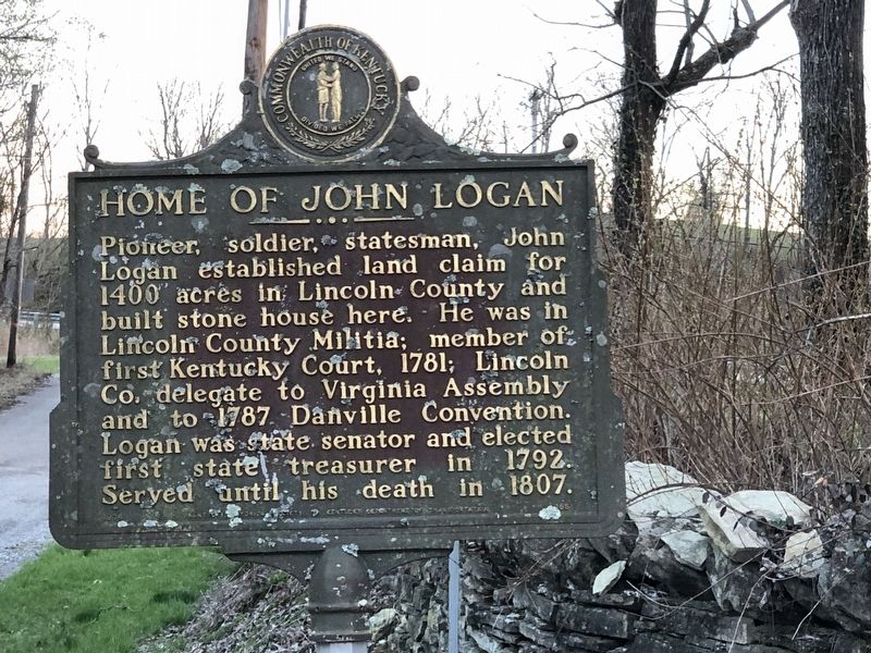 Home of John Logan Marker image. Click for full size.