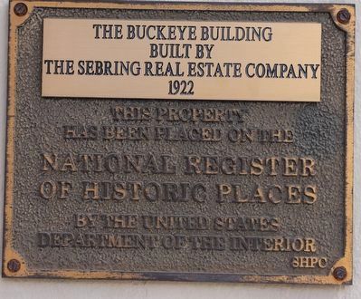 The Buckeye Building Marker image. Click for full size.