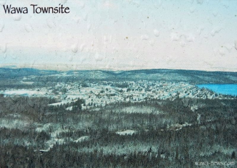 Marker detail: Wawa Townsite image. Click for full size.