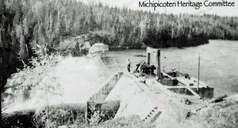 Marker detail: Michipicoten Dam image. Click for full size.