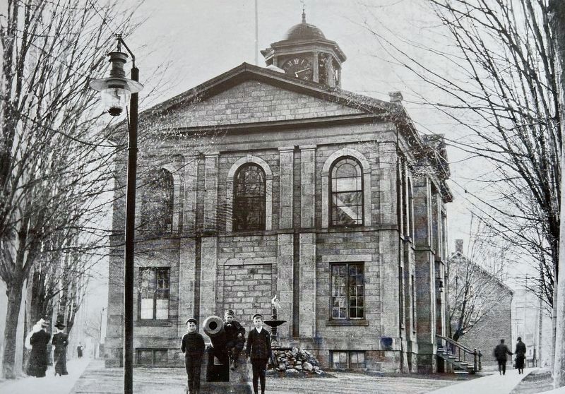 The Dundas Town Hall in 1895 image. Click for full size.