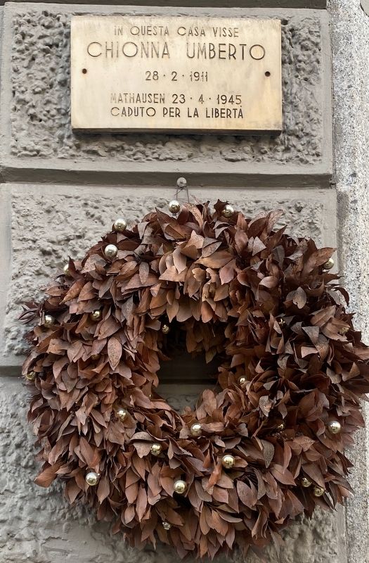 Chionna Umberto Marker. Click for full size. Chionna Umberto Marker image. Click for full size.