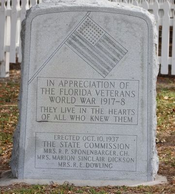 World War I Veterans Memorial Marker. Click for full size. World War I Veterans Memorial Marker image. Click for full size.