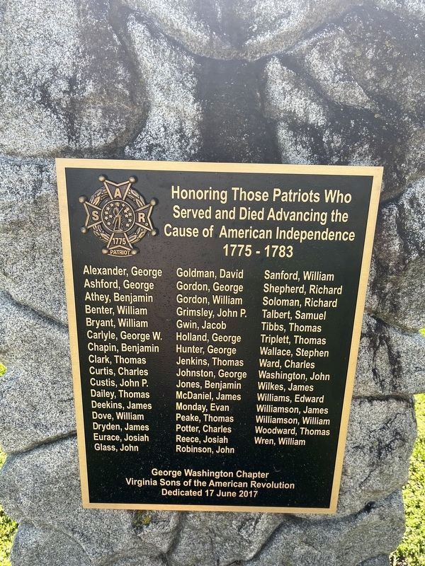 Revolutionary War Memorial Marker image. Click for full size.