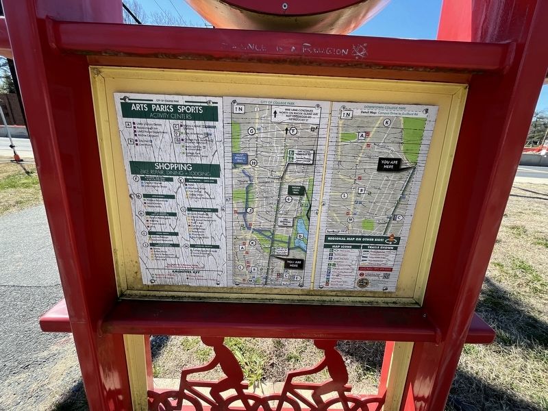 Rhode Island Ave Trolley Trail Marker [Reverse] image. Click for full size.