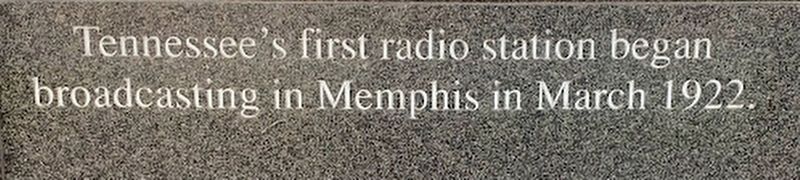 Tennessee's First Radio Station Marker image. Click for full size.