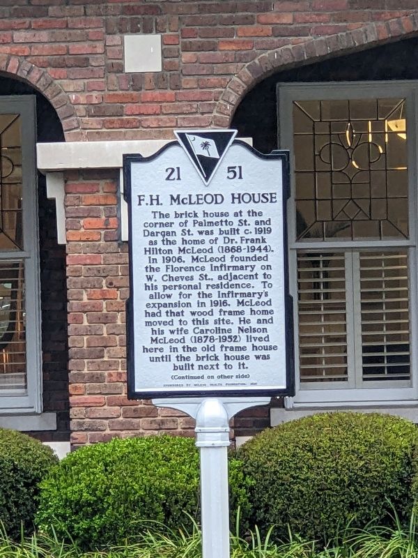F. H. McLeod House Marker image. Click for full size.