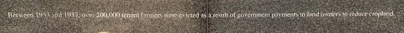 Over 200,000 tenant farmers were evicted Marker image. Click for full size.