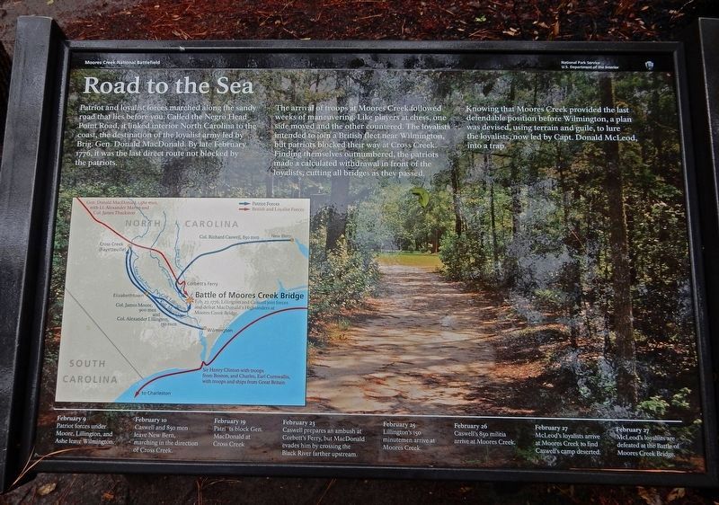 Road to the Sea Marker. Click for full size. Road to the Sea Marker image. Click for full size.