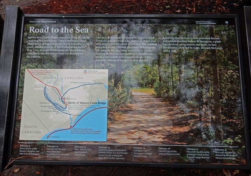 Road to the Sea Marker image. Click for full size.