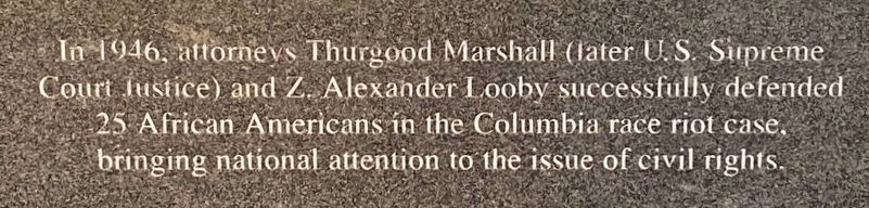 Columbia race riot case Marker image. Click for full size.