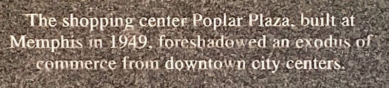 Poplar Plaza Marker image. Click for full size.