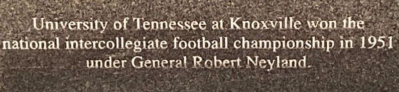 University of Tennessee at Knoxville and football championship of 1951 Marker image. Click for full size.