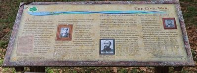 The Civil War Marker image. Click for full size.