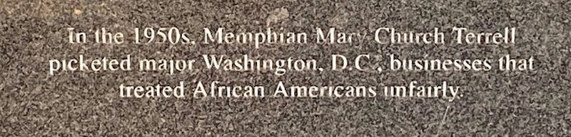 Mary Church Terrell Marker image. Click for full size.