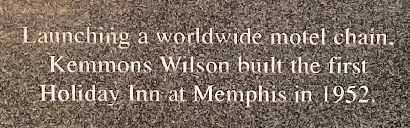Kemmons Wilson Marker. Click for full size. Kemmons Wilson Marker image. Click for full size.