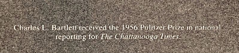 Charles L. Bartlett Marker. Click for full size. Charles L. Bartlett Marker image. Click for full size.