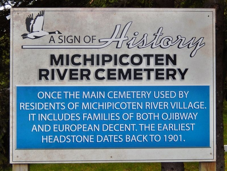 Michipicoten River Cemetery Marker image. Click for full size.
