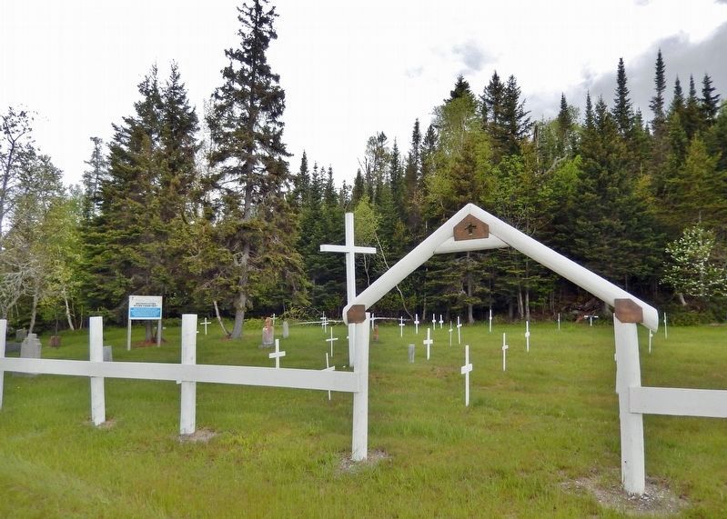 Michipicoten River Cemetery Marker. Click for full size. Michipicoten River Cemetery Marker image. Click for full size.