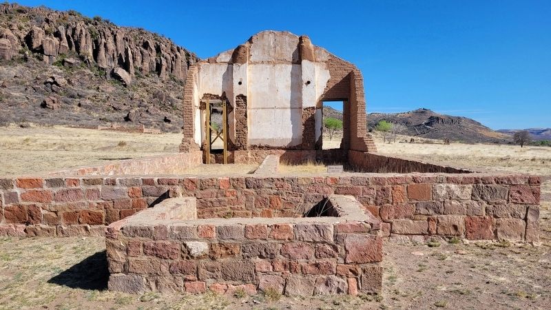 The ruins of the Post Chapel image. Click for full size.