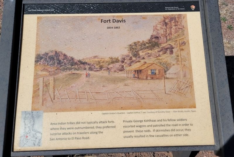 Fort Davis Marker image. Click for full size.