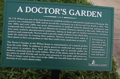 A Doctor's Garden Marker image. Click for full size.