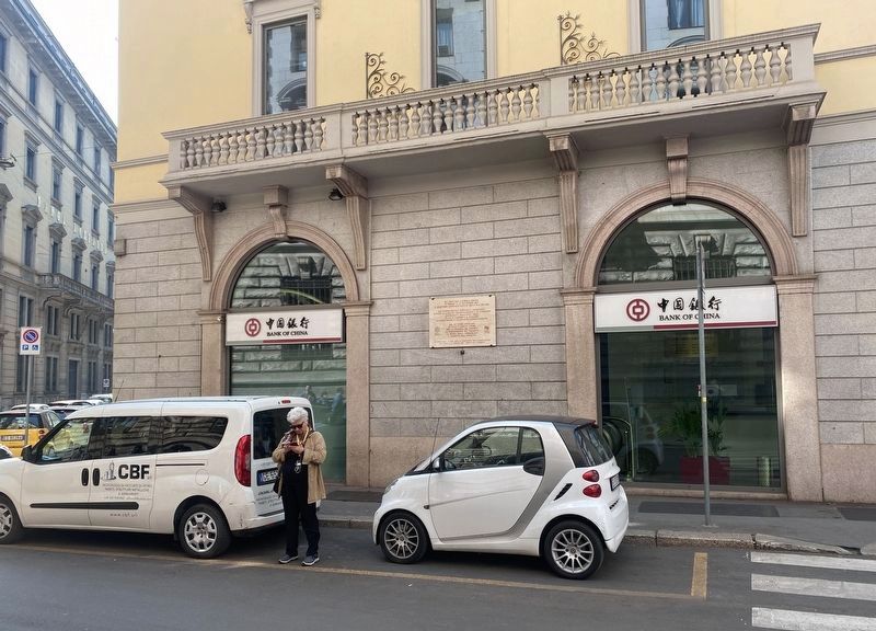 �Hotel Gestapo� - L�Albergo Regina Marker - wide view image. Click for full size.