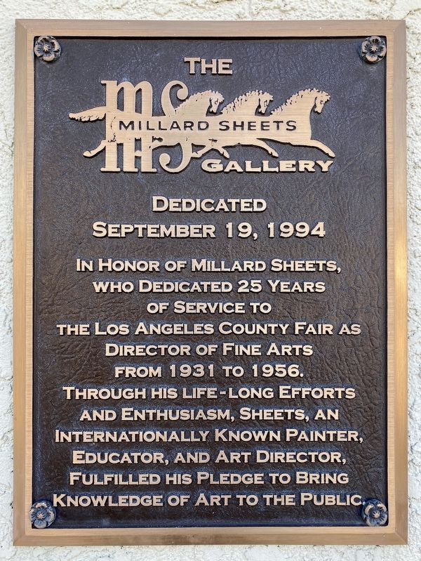 Millard Sheets Gallery Marker image. Click for full size.
