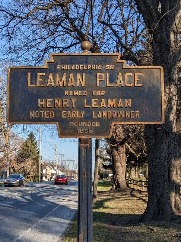 Leaman Place Marker image. Click for full size.
