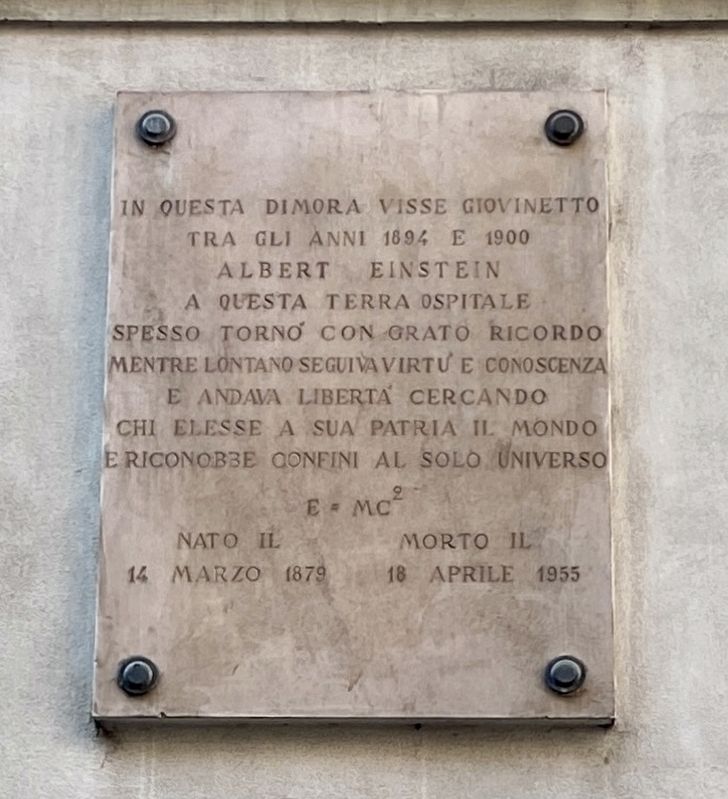 Albert Einstein Marker. Click for full size. Albert Einstein Marker image. Click for full size.