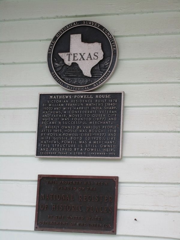 Mathews - Powell House Marker. Click for full size. Mathews - Powell House Marker image. Click for full size.