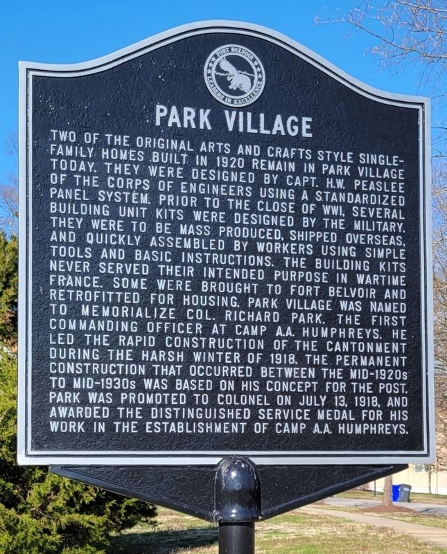 Park Village Marker image. Click for full size.
