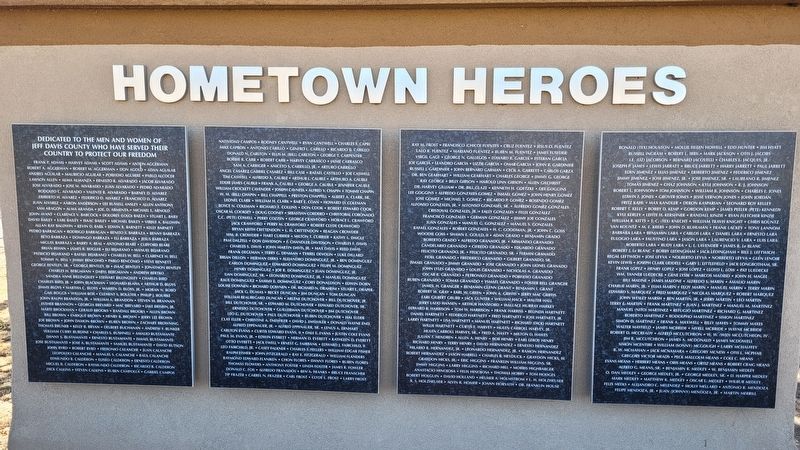 Hometown Heroes Marker - Front Side image. Click for full size.